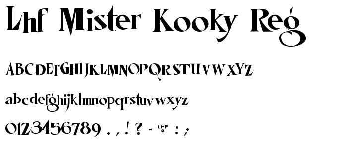 LHF Mister Kooky REG font